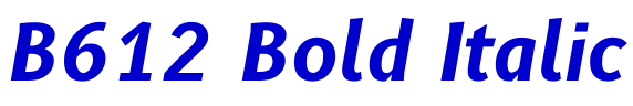 B612 Bold Italic الخط